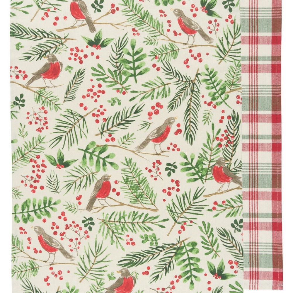 Now Designs Wintersong Dish Towels Set of 2 NWT